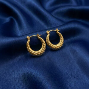 Textured Hoop Earrings